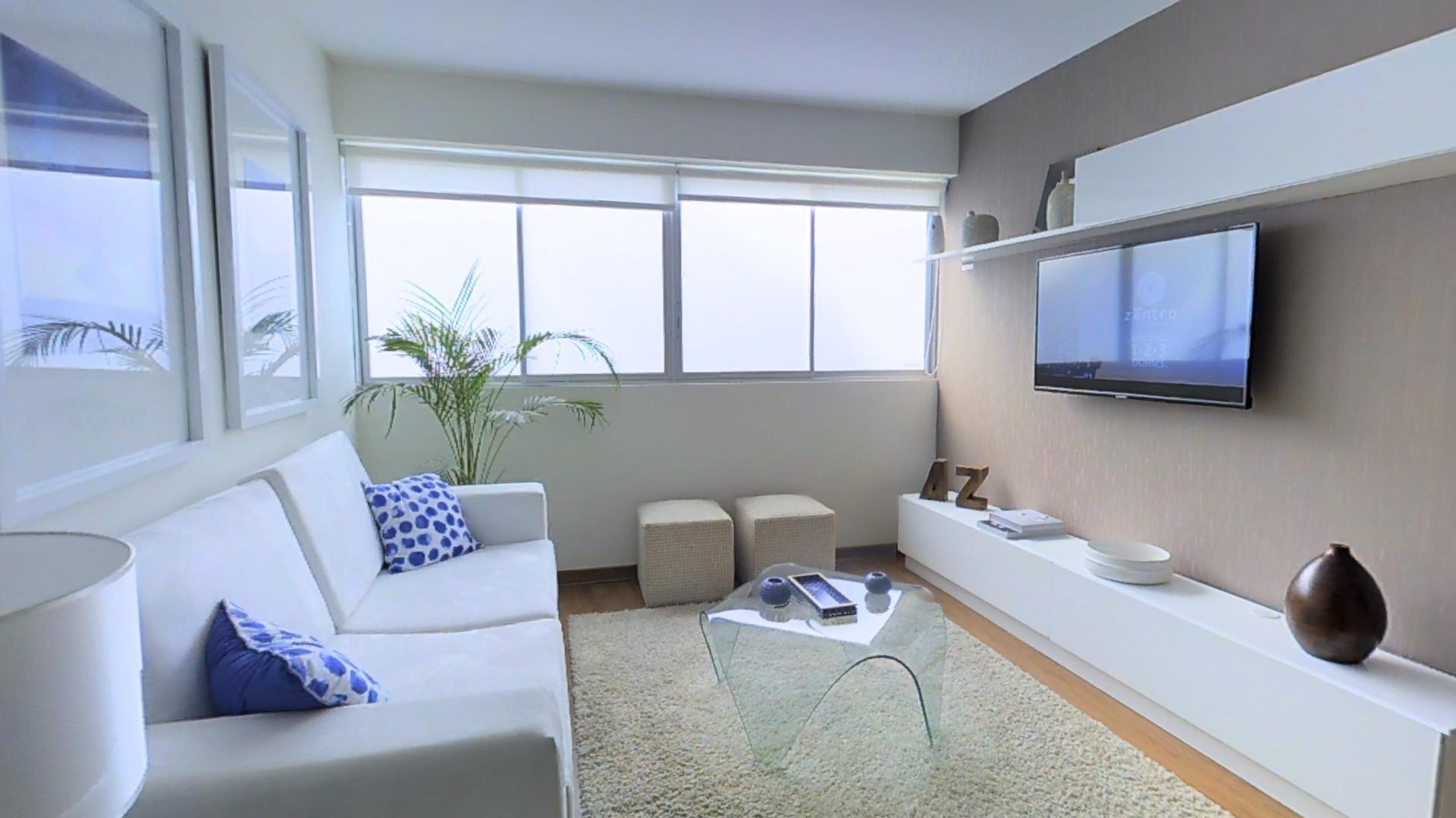 Recorrido virtual 360 de departamentos decorados del edificio, en distintas etapas, cada uno por separado de Zentro, Jesús María