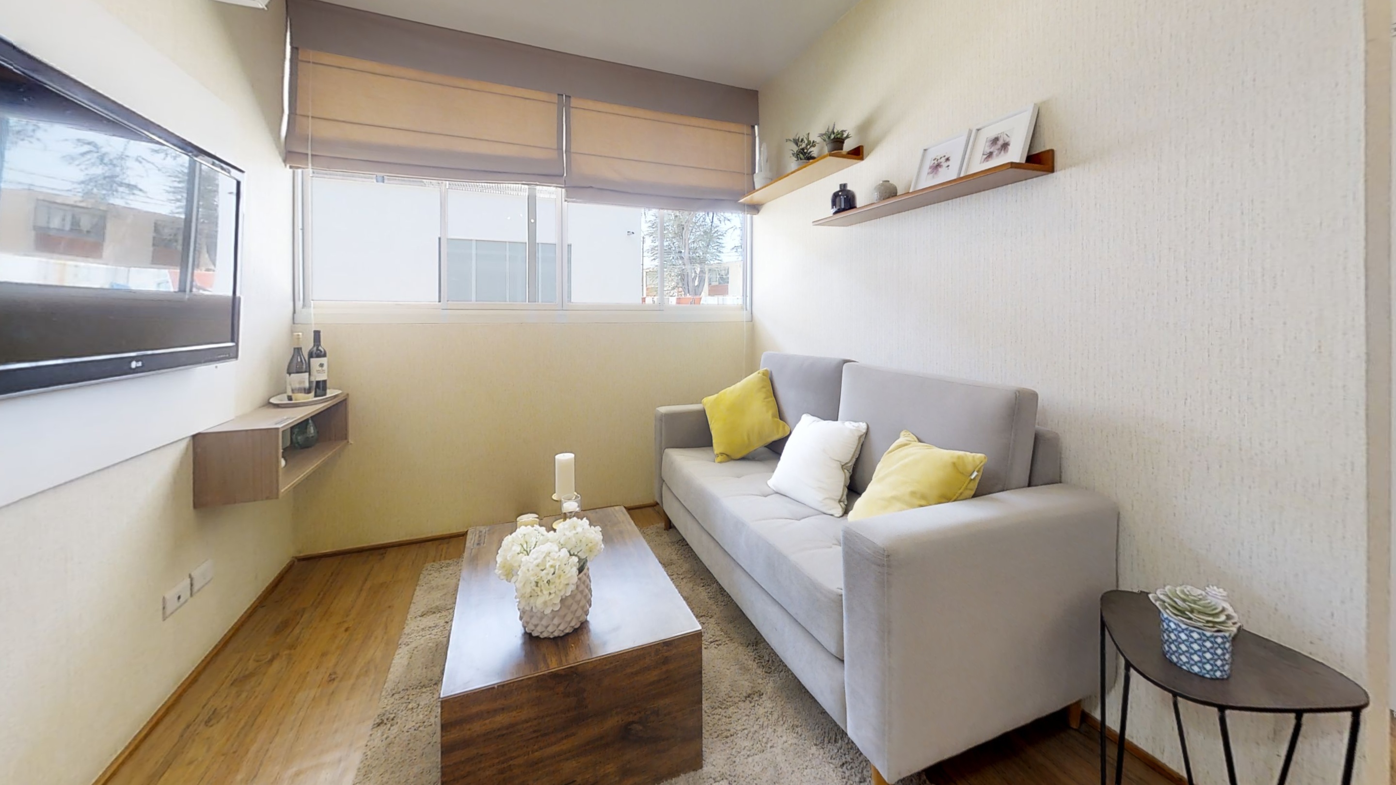 Recorrido virtual 360 de un departamento decorado de Alameda Santa Ana, Piura