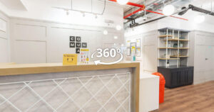 Recorrido virtual 360° de las sedes de oficinas y coworking de Comunal