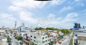 Vista aérea 360° con dron de Family, HPC Inmobiliaria