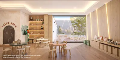 Sala de niños de Mondrian