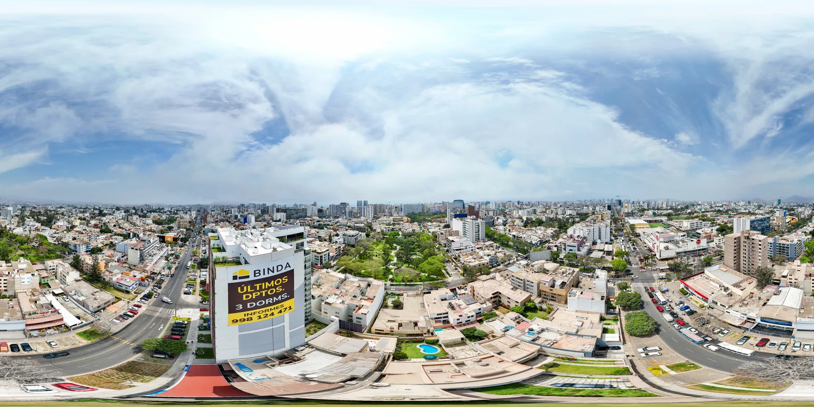 Vista aérea 360° de ONE, Inmobiliaria Imagina: Azotea