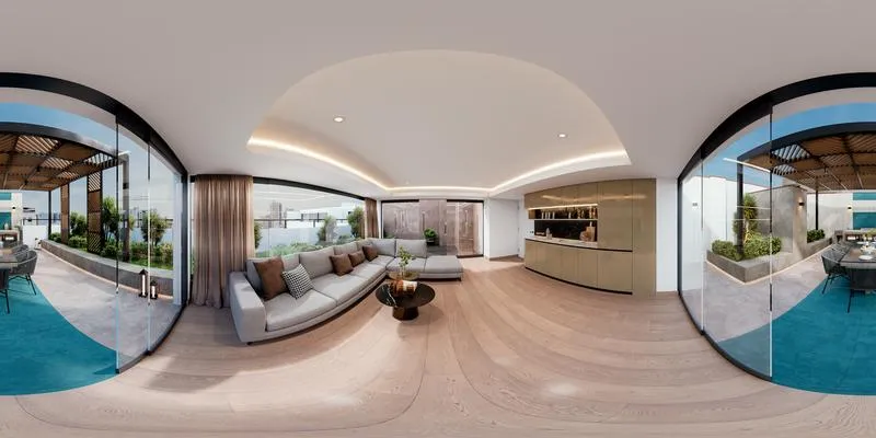 Panorama 360° de Mondrian: Salón social 02