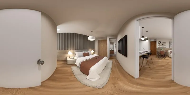 Panorama 360° de Paseo Paz: Dormitorio principal